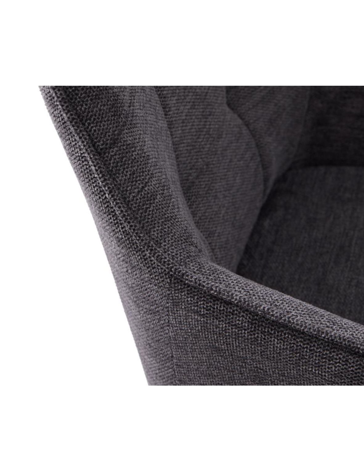 krzesło do jadalni nolan z podłokietnikami, pikowane, szare (50800001)