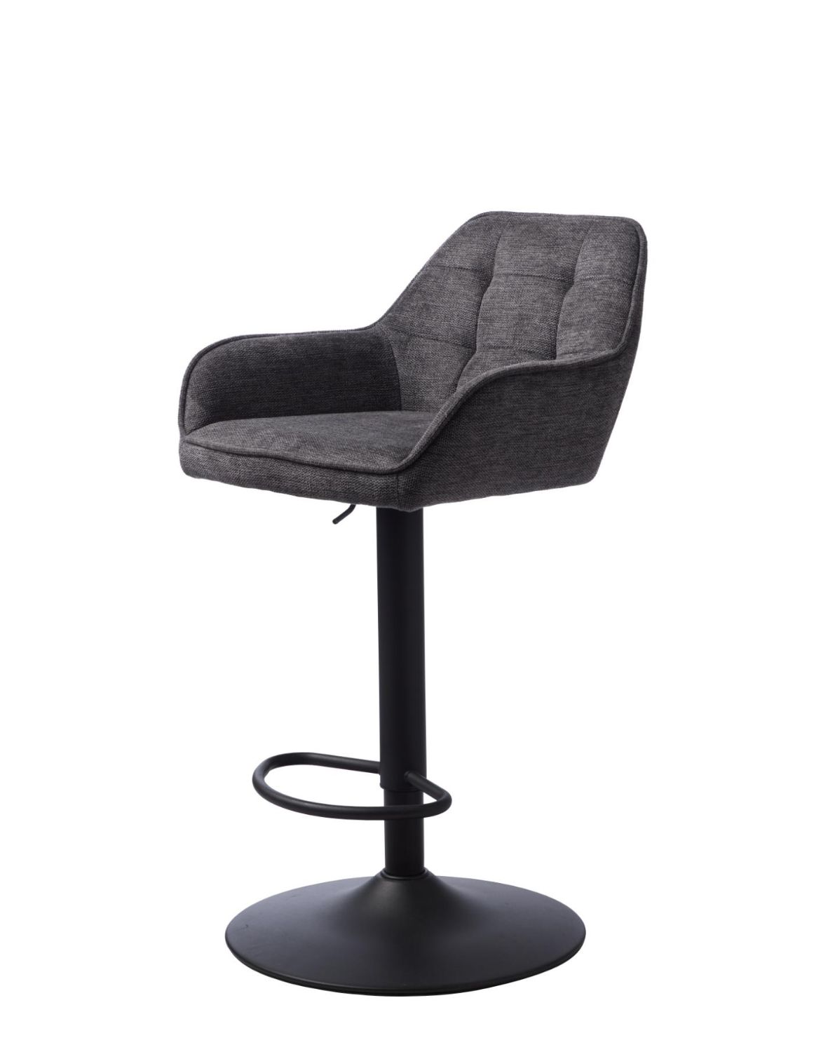 hoker obrotowy nolan z regulacją wysokości, pikowany, szary (50840001)