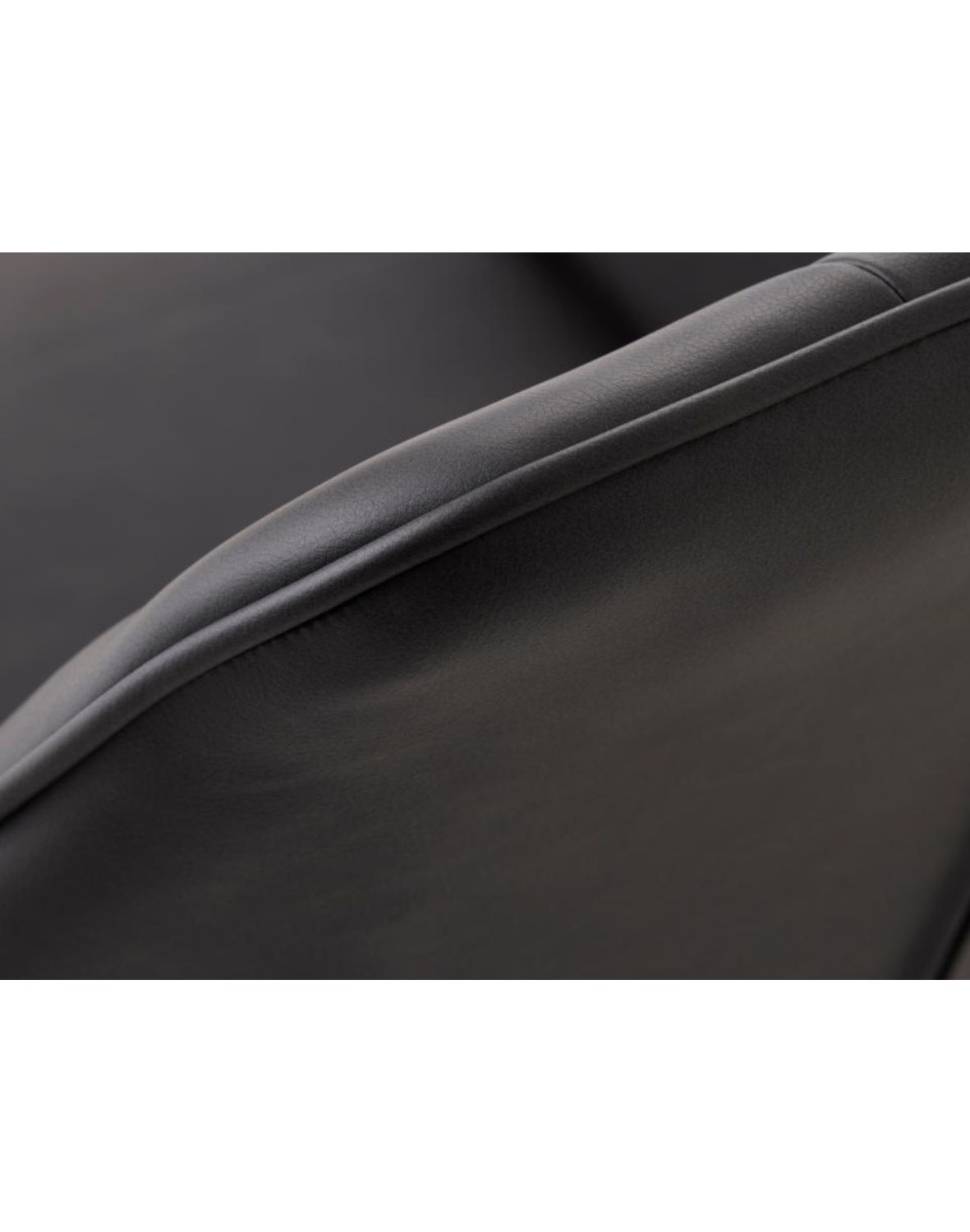 krzesło do jadalni nolan z podłokietnikami, ekoskóra, czarne (50800002)