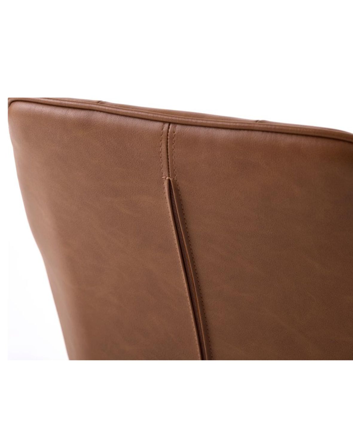 krzesło do jadalni nolan z podłokietnikami, ekoskóra, brązowe (50800003)