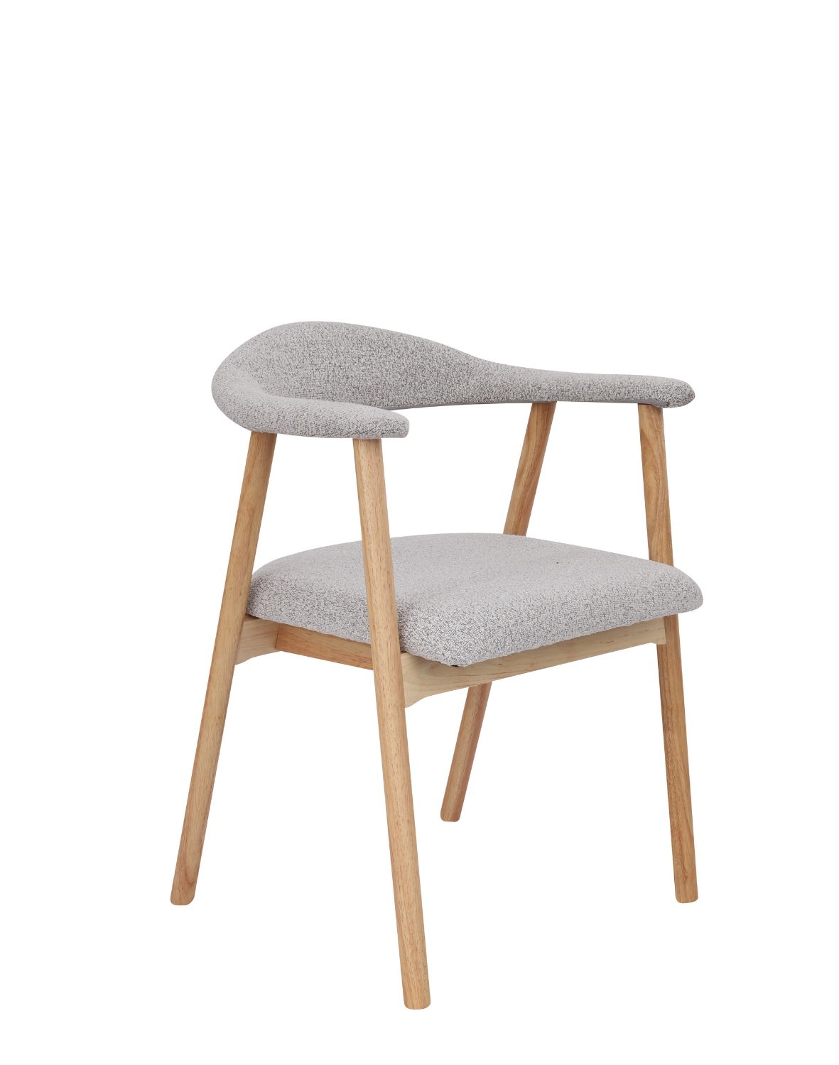 krzesło notte light, drewna kauczukowego, boucle beżowe