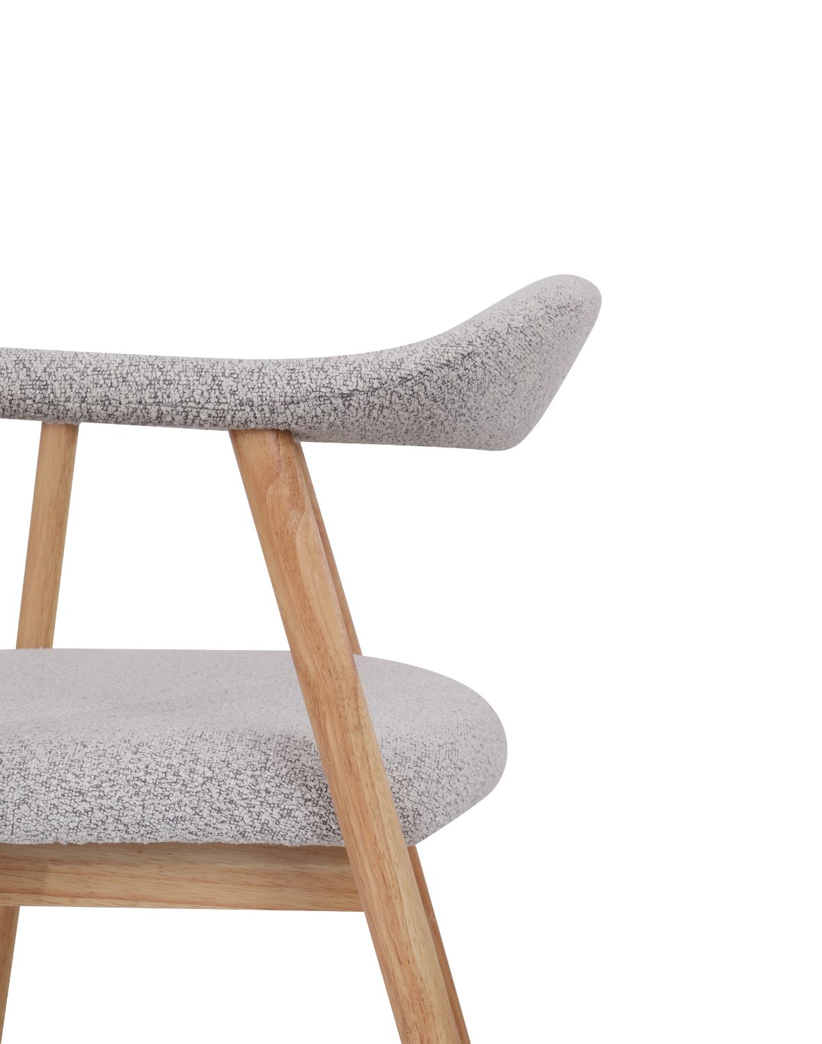 krzesło notte light, drewna kauczukowego, boucle beżowe