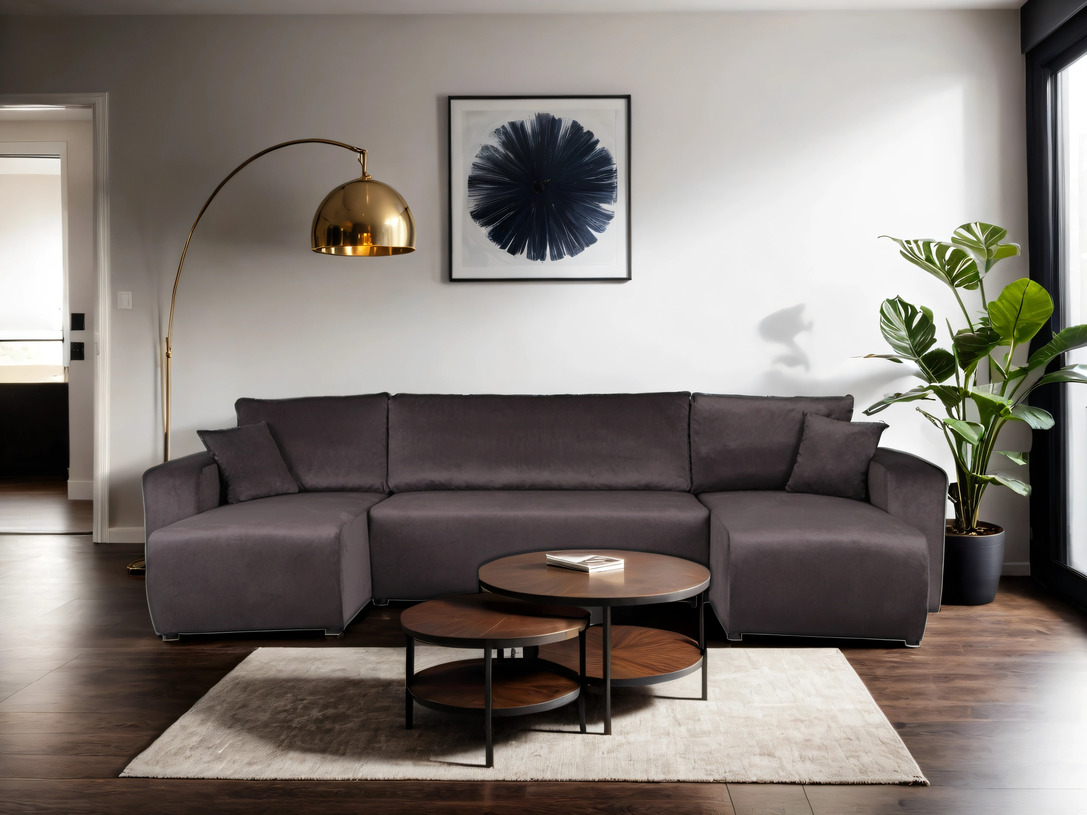 Narożnik z funkcją spania, rozkładany Orion w kształcie litery U