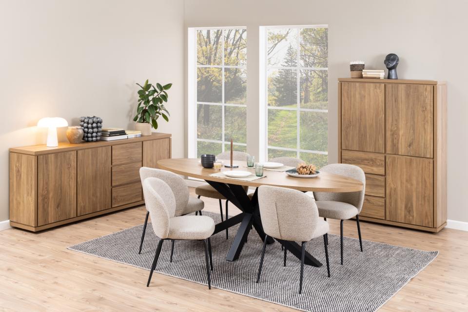 krzesło do jadalni patricia, beżowe (97828)