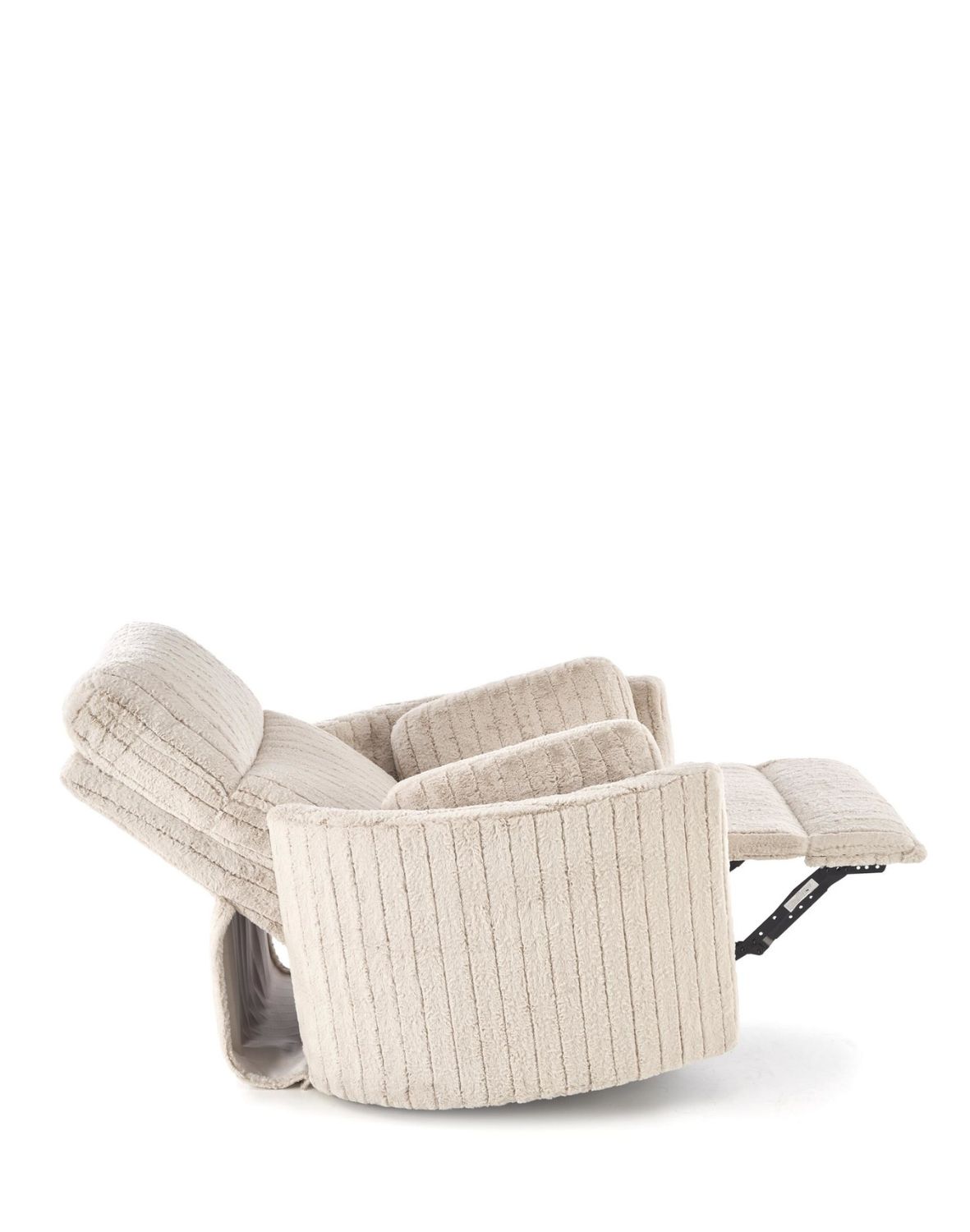 fotel pegas z funkcją elektrycznego rozkładania, obracania i kołyski, beżowy