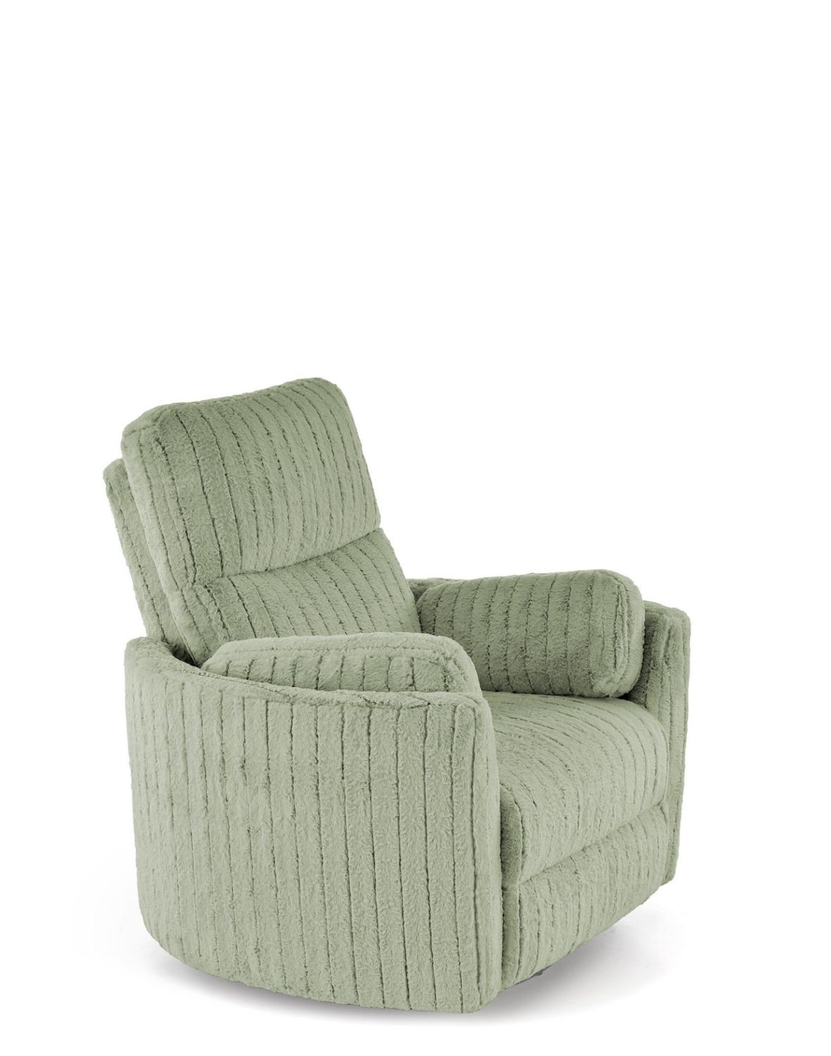 fotel pegas z funkcją elektrycznego rozkładania, obracania i kołyski, miętowy