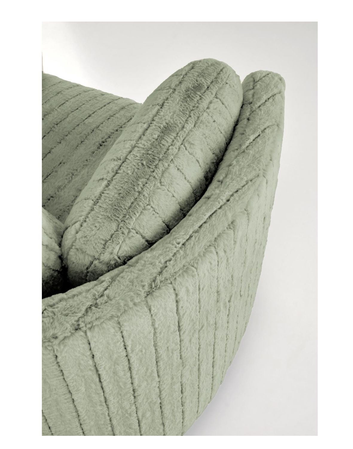 fotel pegas z funkcją elektrycznego rozkładania, obracania i kołyski, miętowy