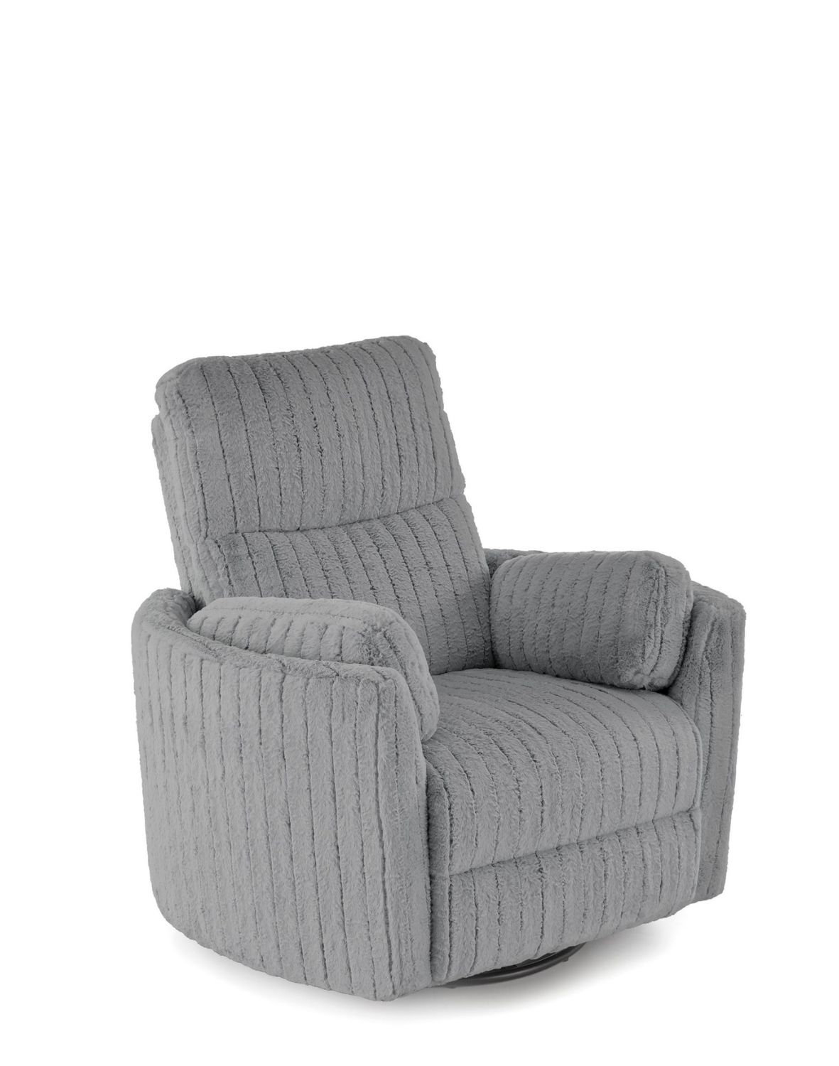 fotel pegas z funkcją elektrycznego rozkładania, obracania i kołyski, szary