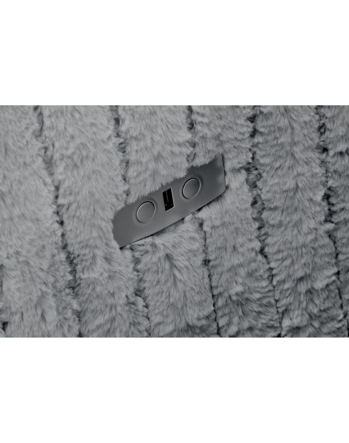 fotel pegas z funkcją elektrycznego rozkładania, obracania i kołyski, szary