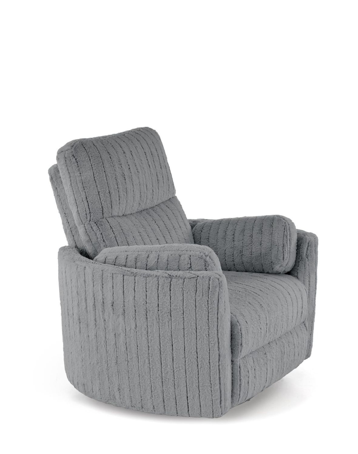 fotel pegas z funkcją elektrycznego rozkładania, obracania i kołyski, szary