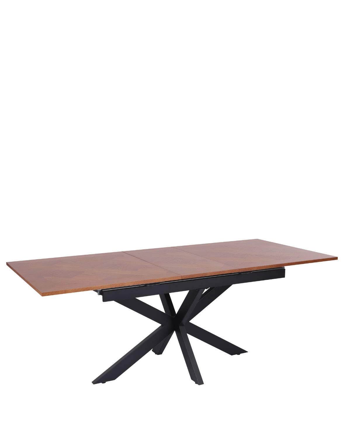 stół rozkładany, prostokątny pietro z jodełką, 160 cm - 200 cm, ciemny orzech