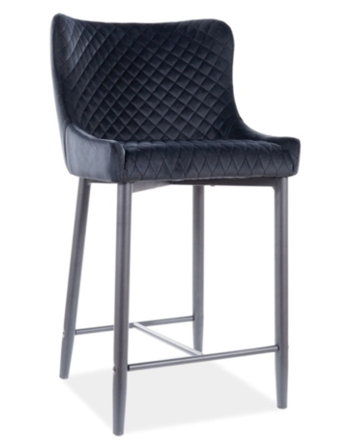 Barová židle Colin B Velvet H-2 černá