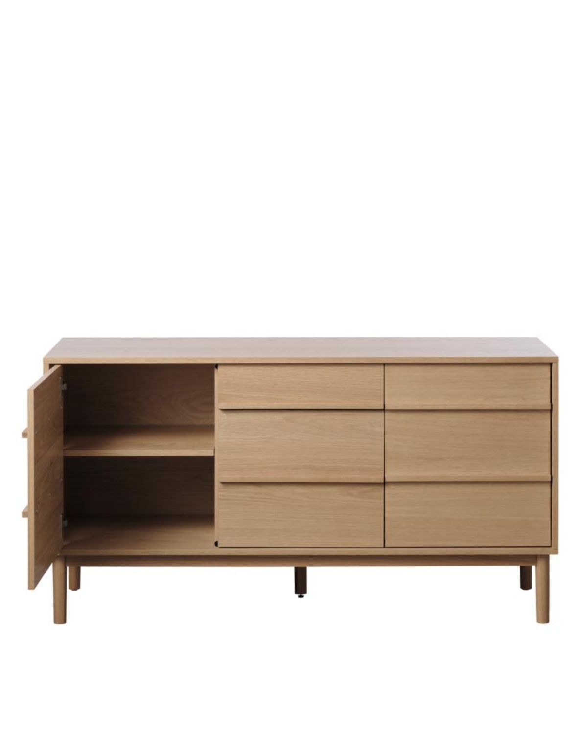 komoda drewniana ponza (48450200), naturalny dąb