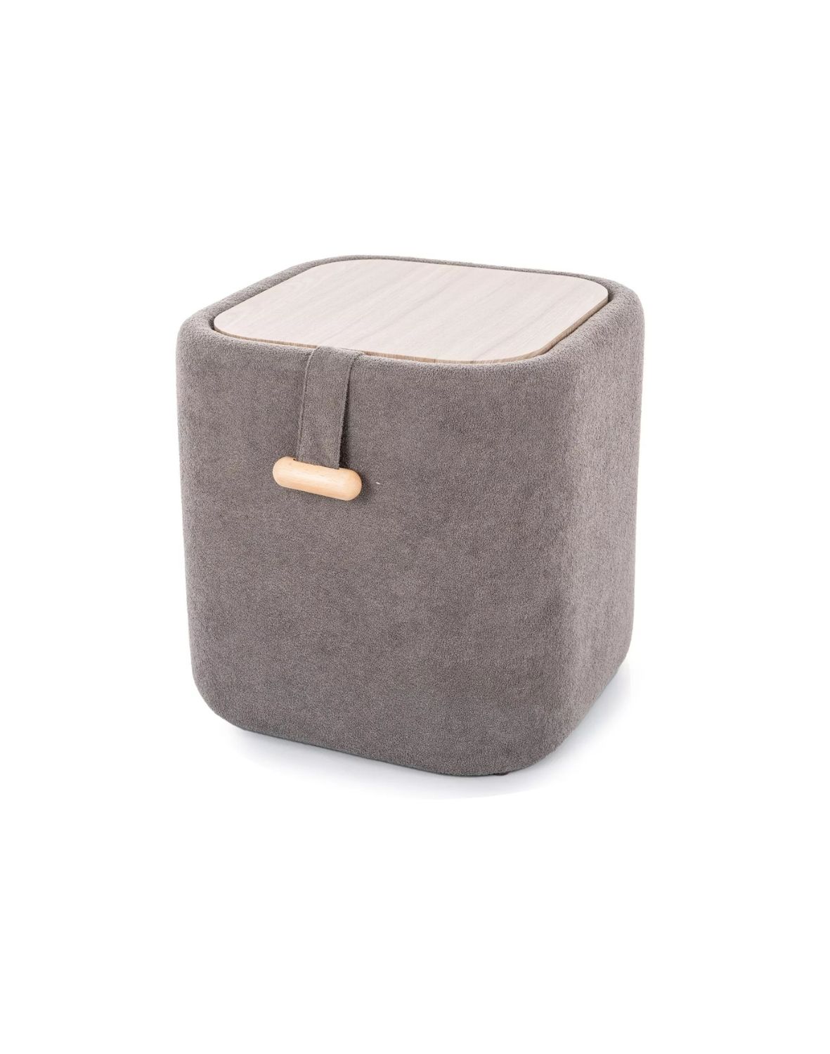 puf nap z pojemnikiem szary