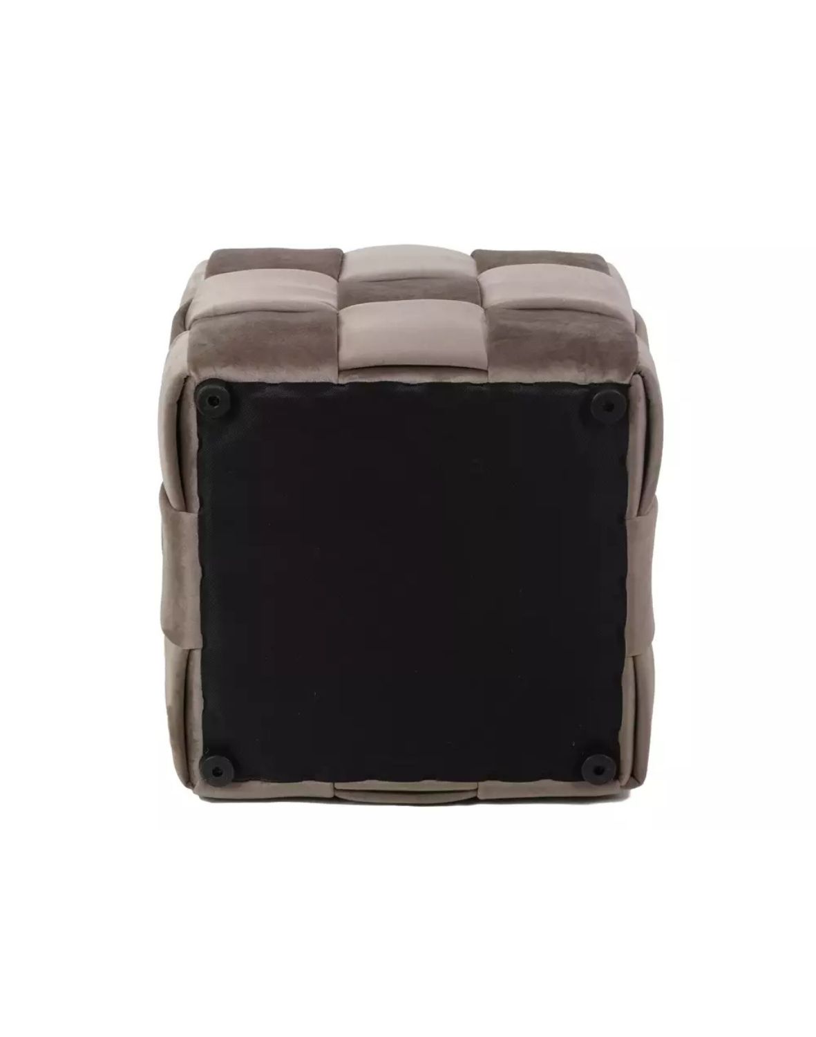 pufa casel velvet bezowa