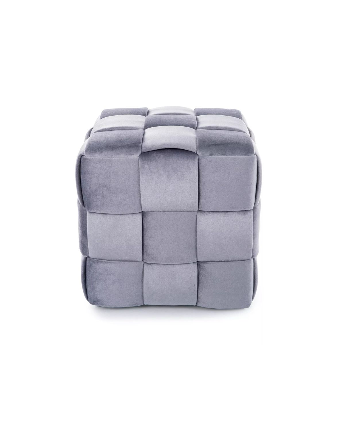 pufa casel velvet szara