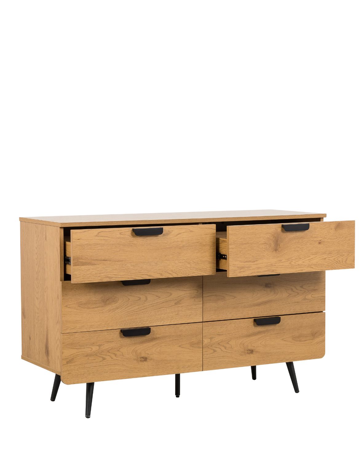 komoda z szufladami radis 120 cm (CD01), dziki dąb