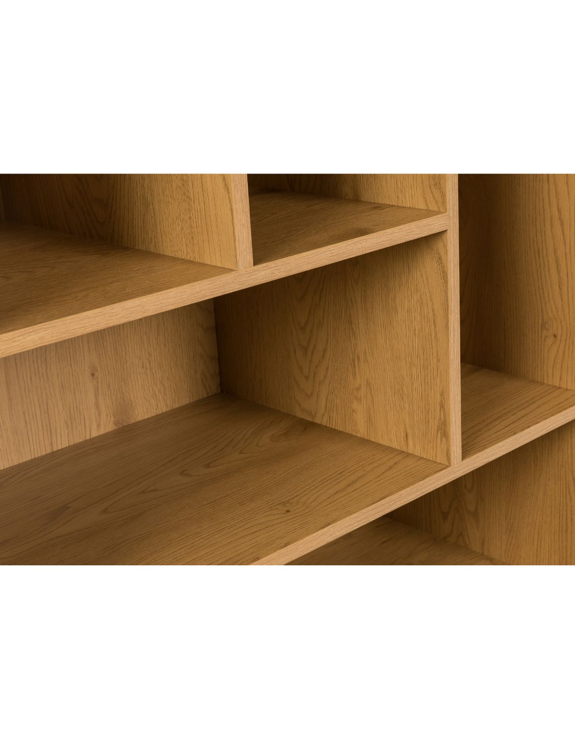 regał radis (bs01) z półkami i szafką – dziki dąb
