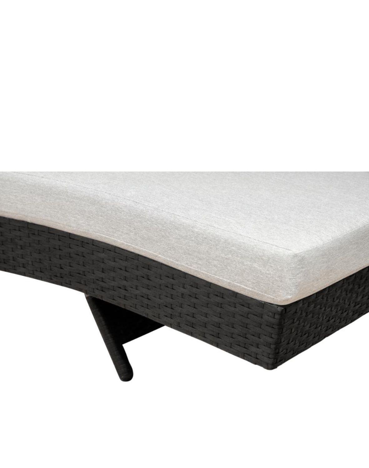 leżak ogrodowy redondo, czarny (80200001)