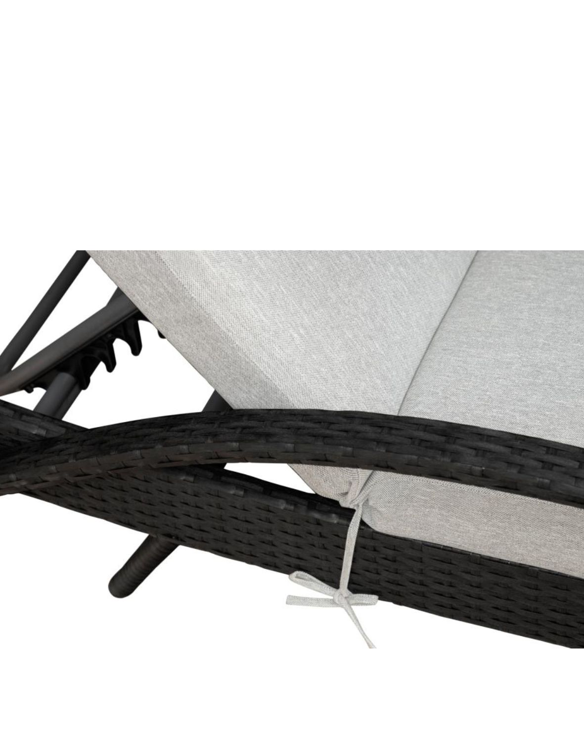 leżak ogrodowy redondo, czarny (80200001)