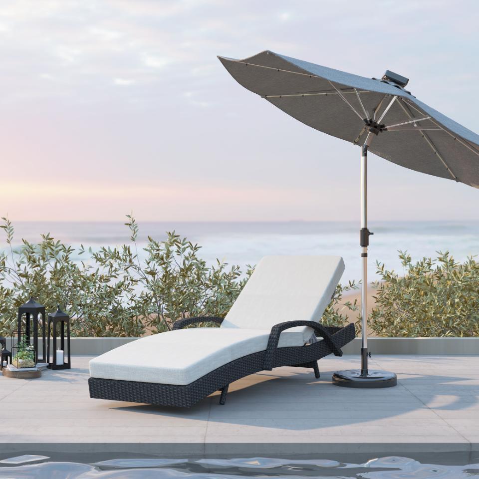 leżak ogrodowy redondo, czarny (80200001)