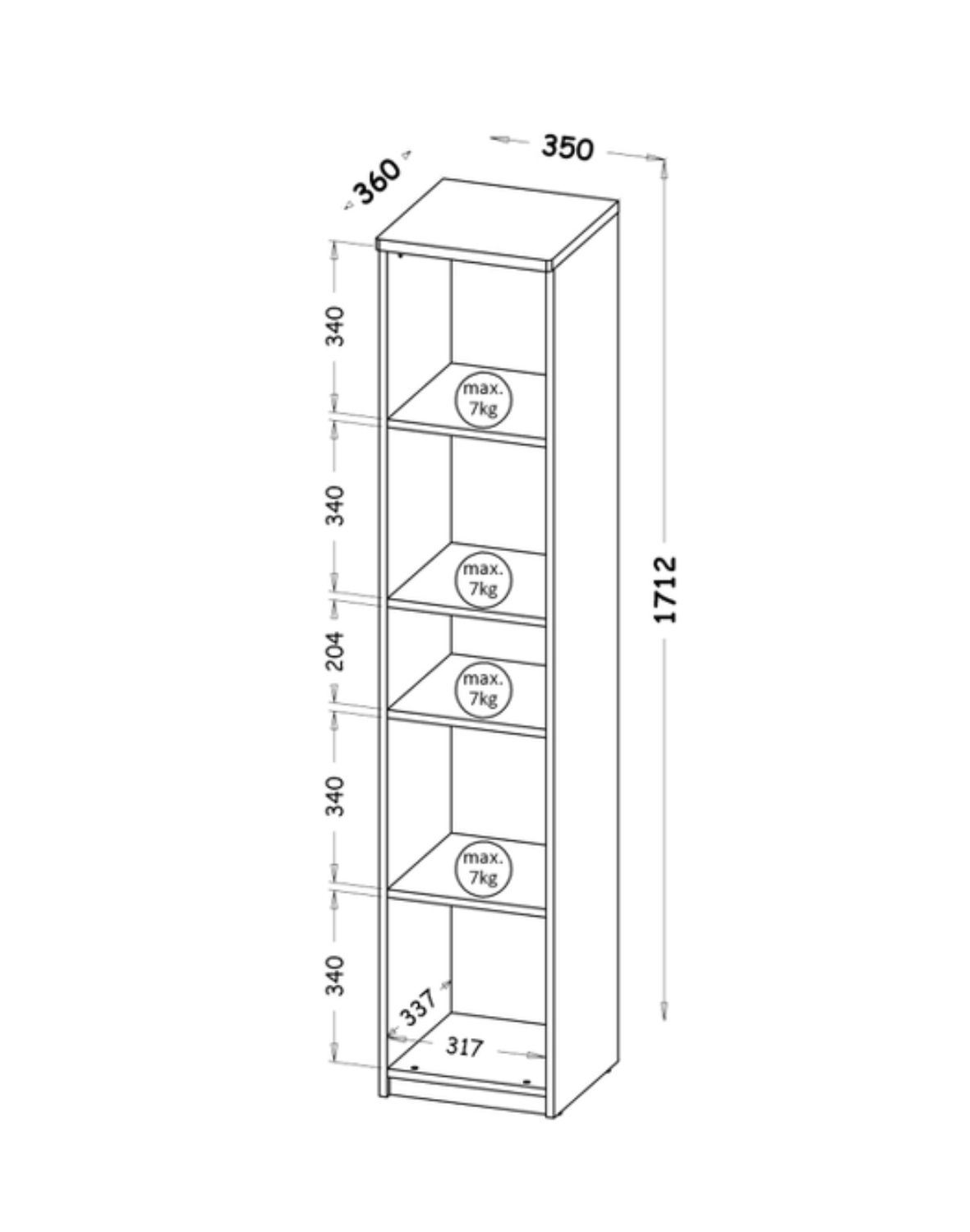 regal-na-ksiazki-arca-ar11