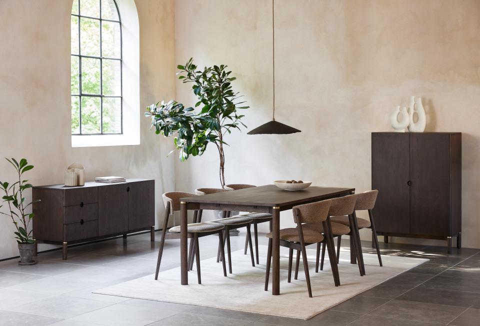 Krzesło do jadalni revere (49544712), ciemny dąb