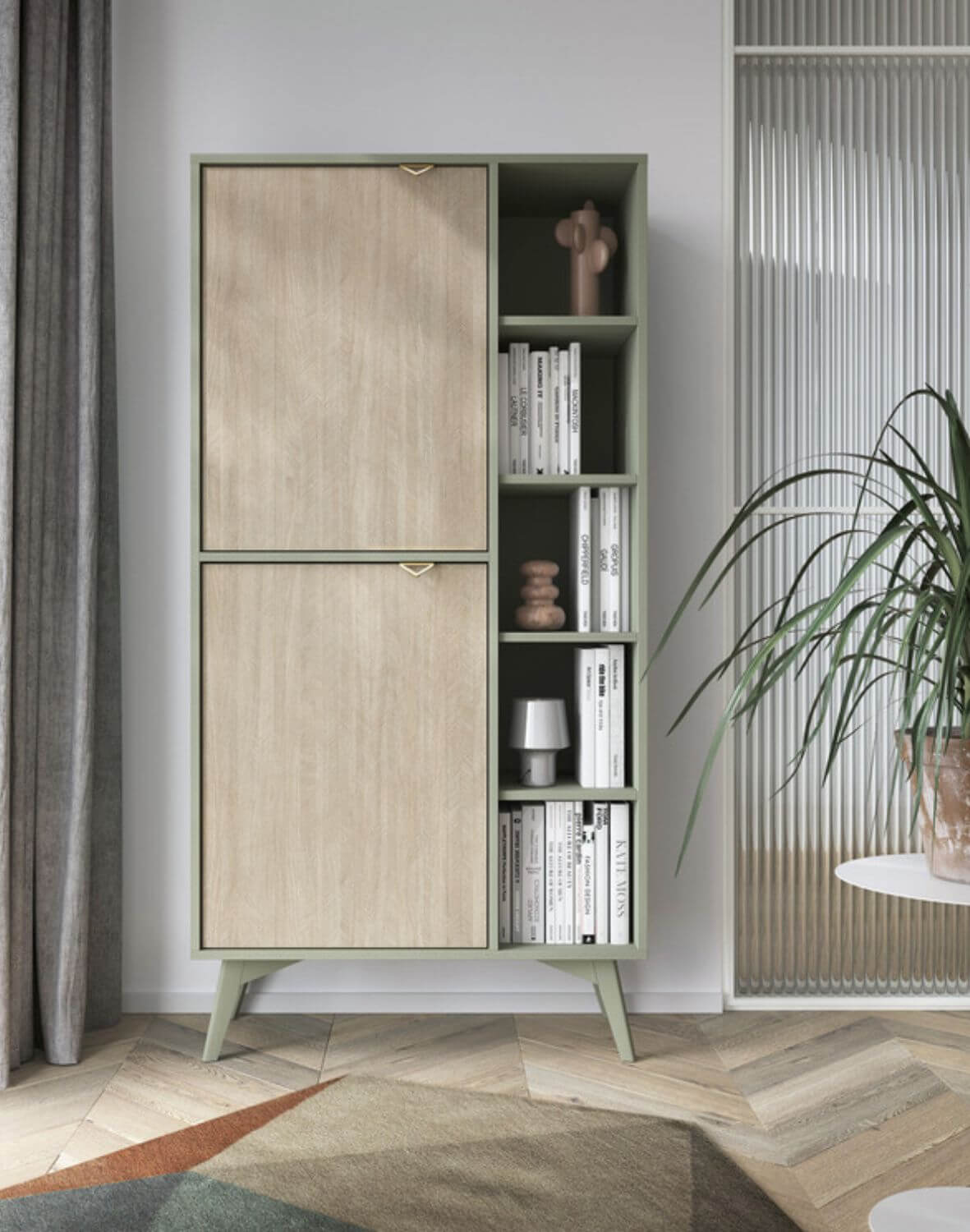 regał forest (rg80), eukaliptus