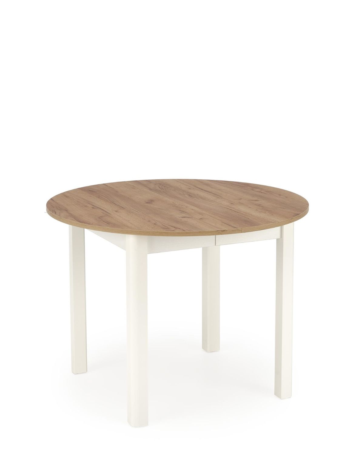 stół rozkładany ringo, dąb craft/biały