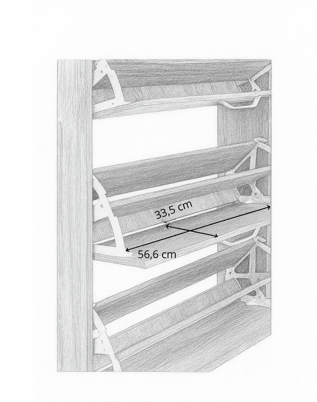 szafka na buty roko wood