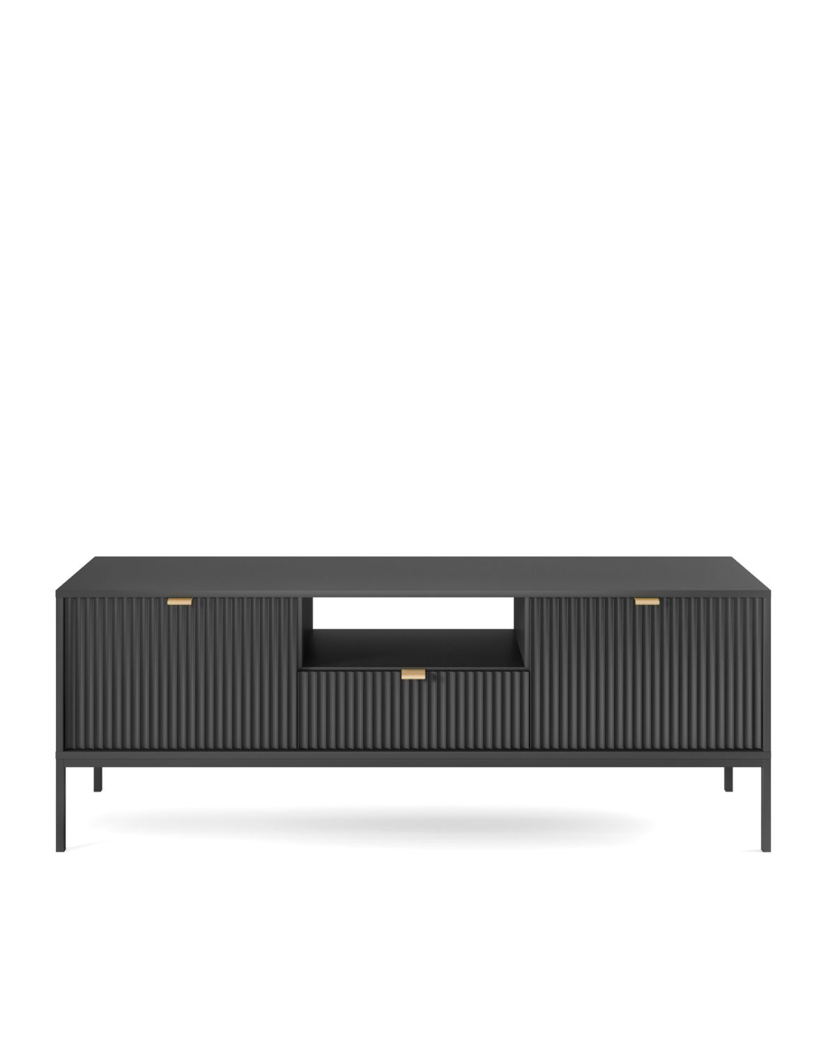 szafka rtv nova czarna/czarna (rtv 154)