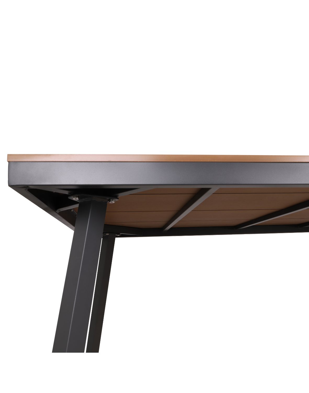 zestaw ogrodowy 6 osobowy santos, aluminiowy, szary