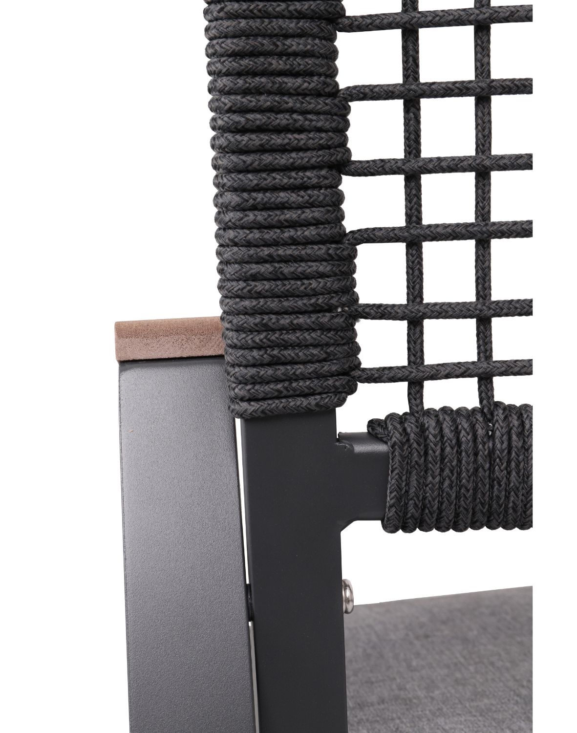 zestaw ogrodowy 6 osobowy santos, aluminiowy, szary