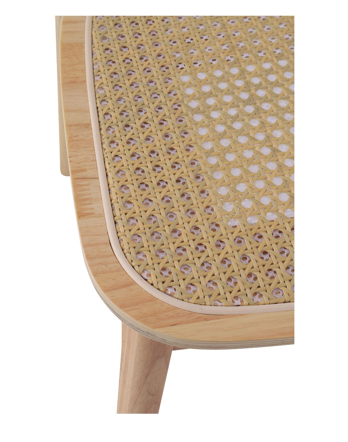 krzesło savio light z litego drewna kauczukowego, rattan