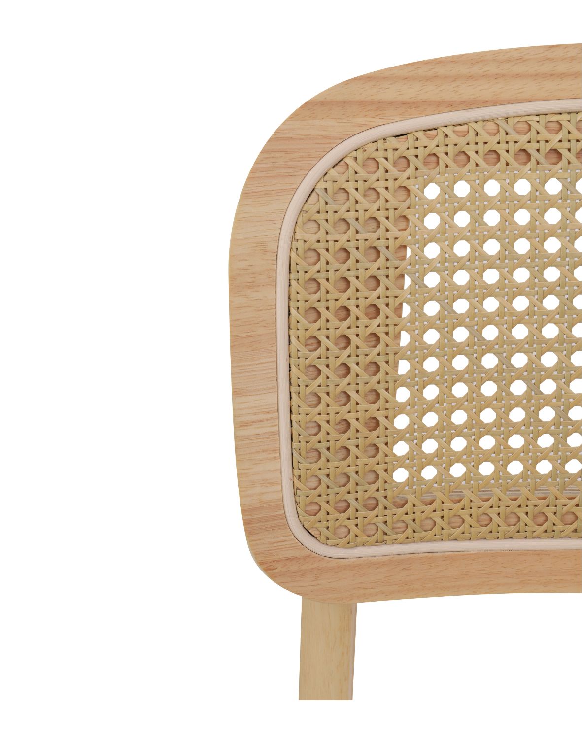 krzesło savio light z litego drewna kauczukowego, rattan