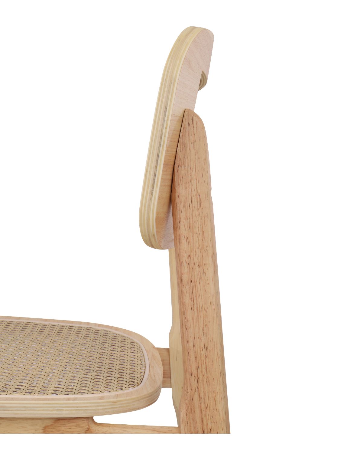 krzesło savio light z litego drewna kauczukowego, rattan