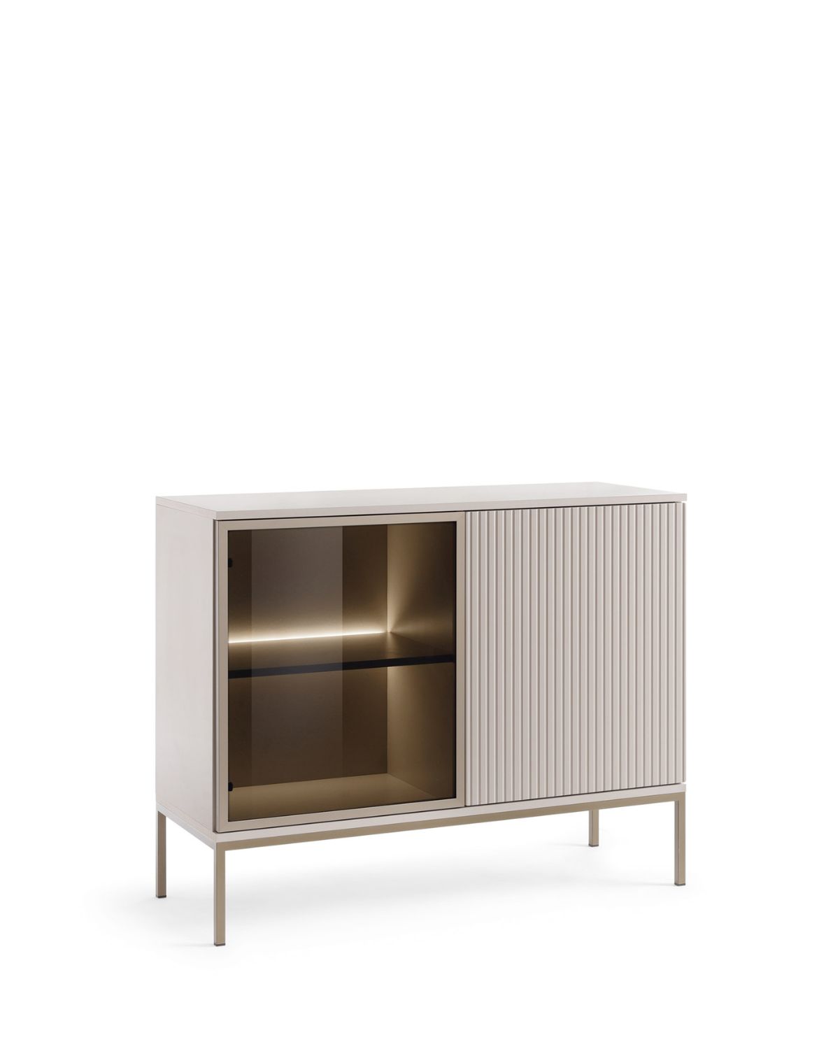 komoda dwudrzwiowa sento (k104), kaszmirowa