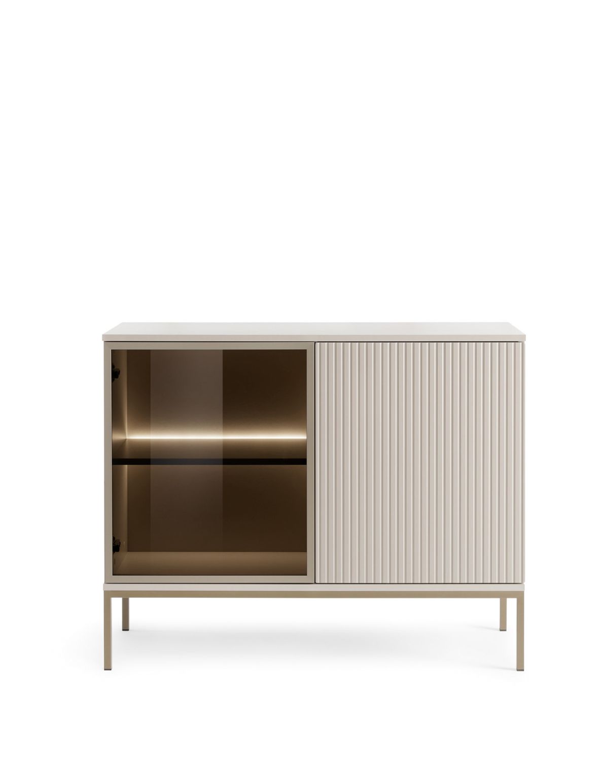 komoda dwudrzwiowa sento (k104), kaszmirowa