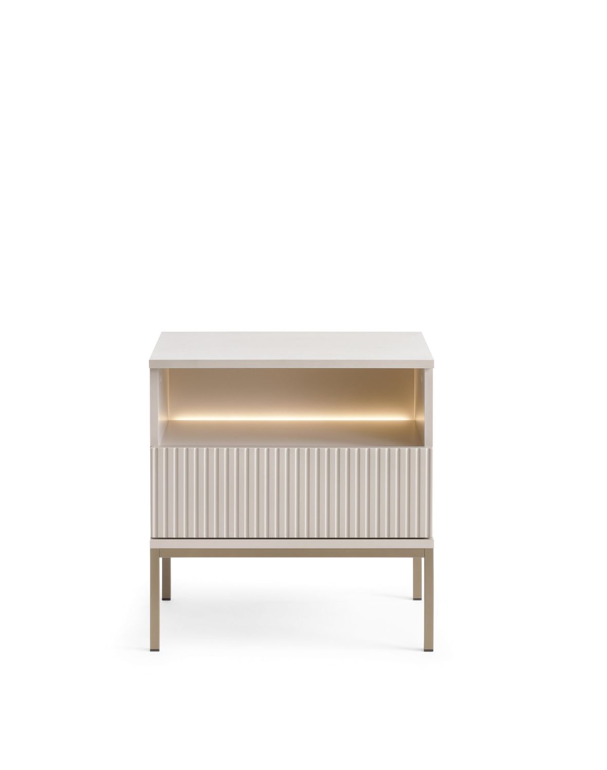 szafka nocna sento z oświetleniem led (s54), kaszmir