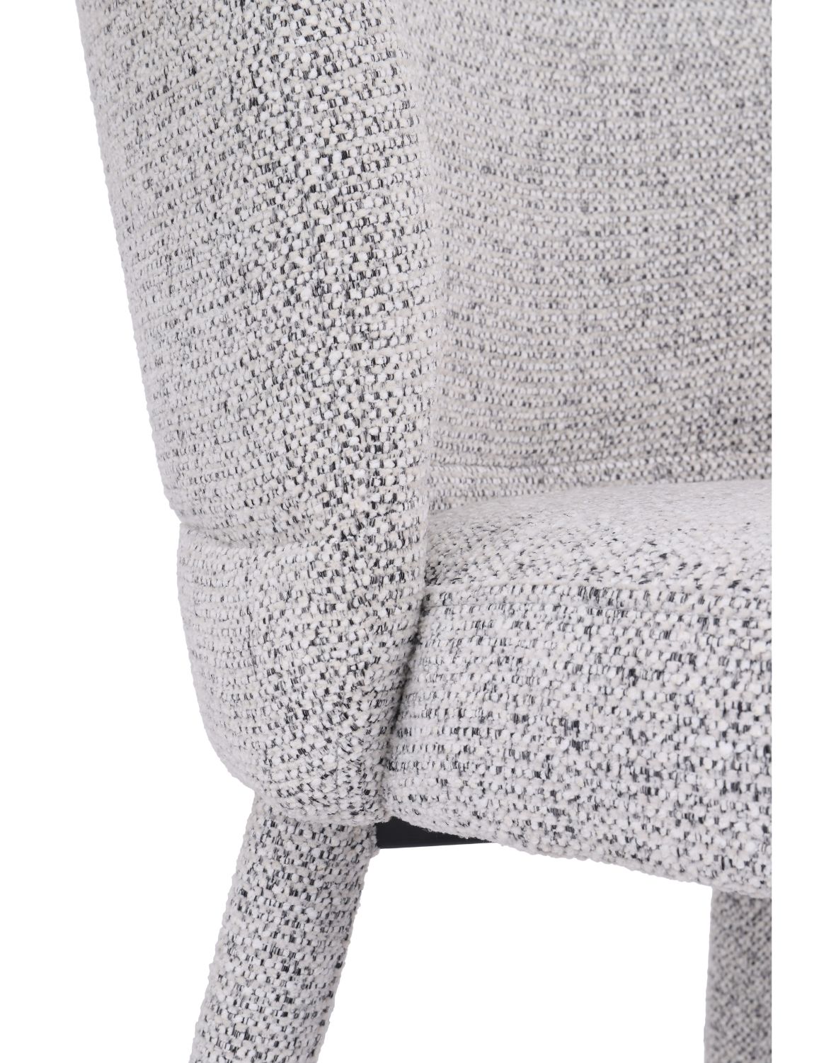 krzesło do jadalni serena, szare, tapicerowane