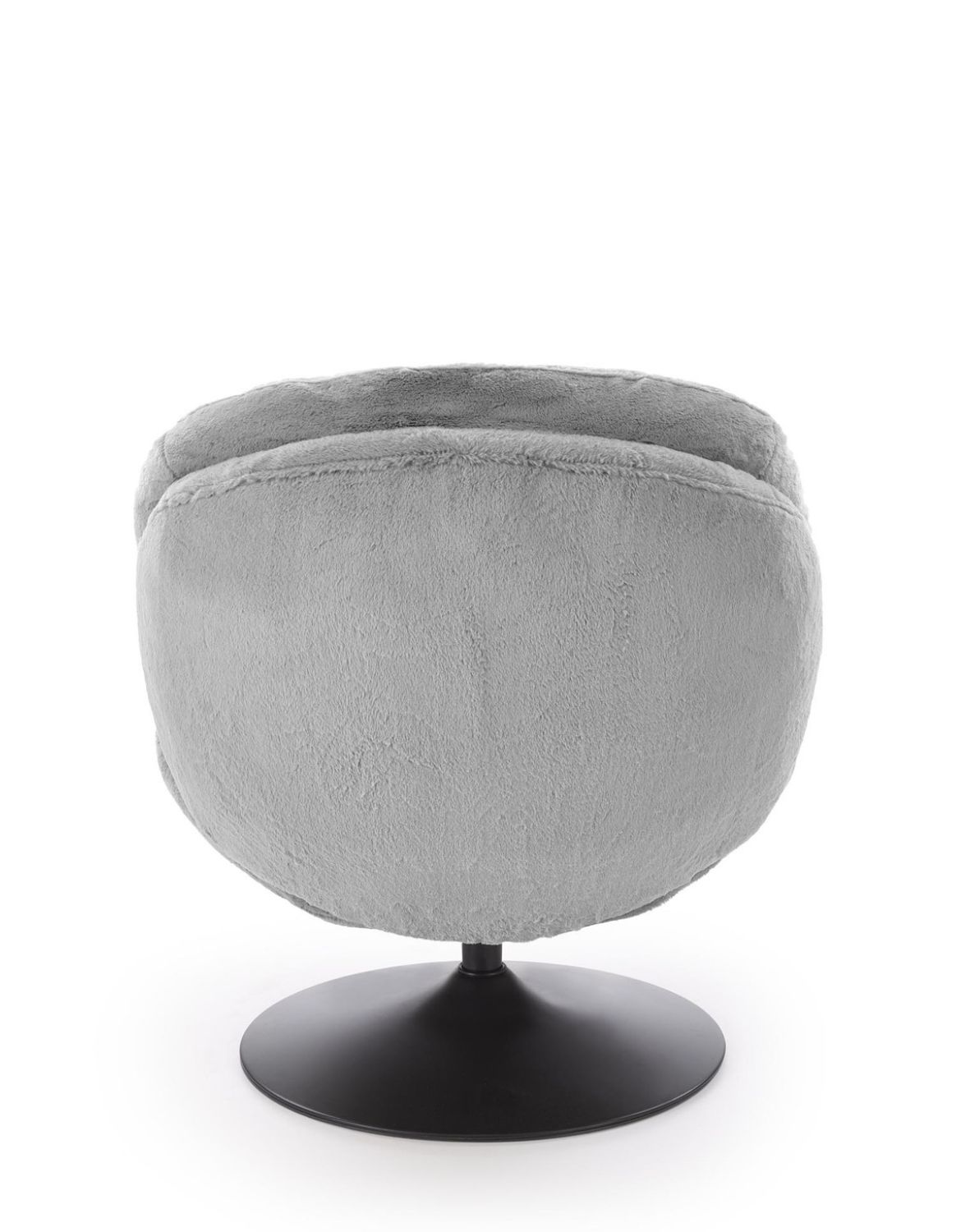fotel wypoczynkowy shell szary, obrotowy 360°, nowoczesny design