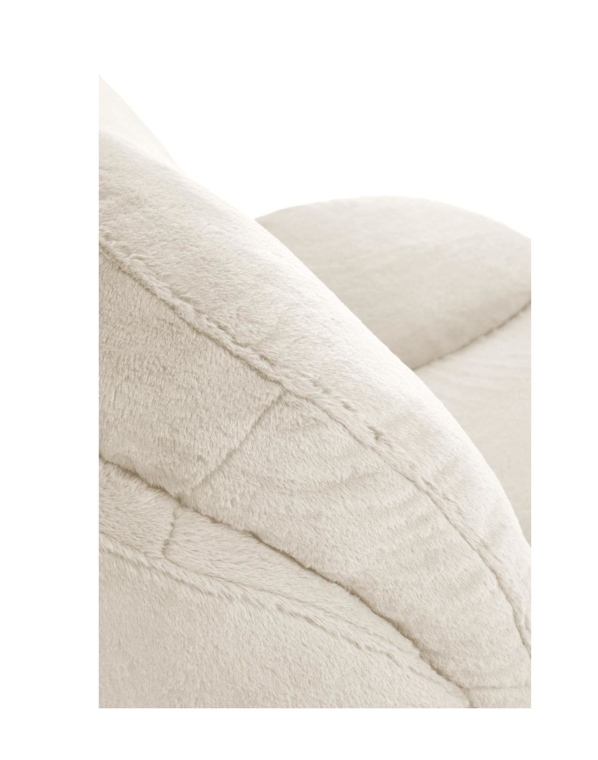 fotel wypoczynkowy shell kremowy, obrotowy 360°, nowoczesny design