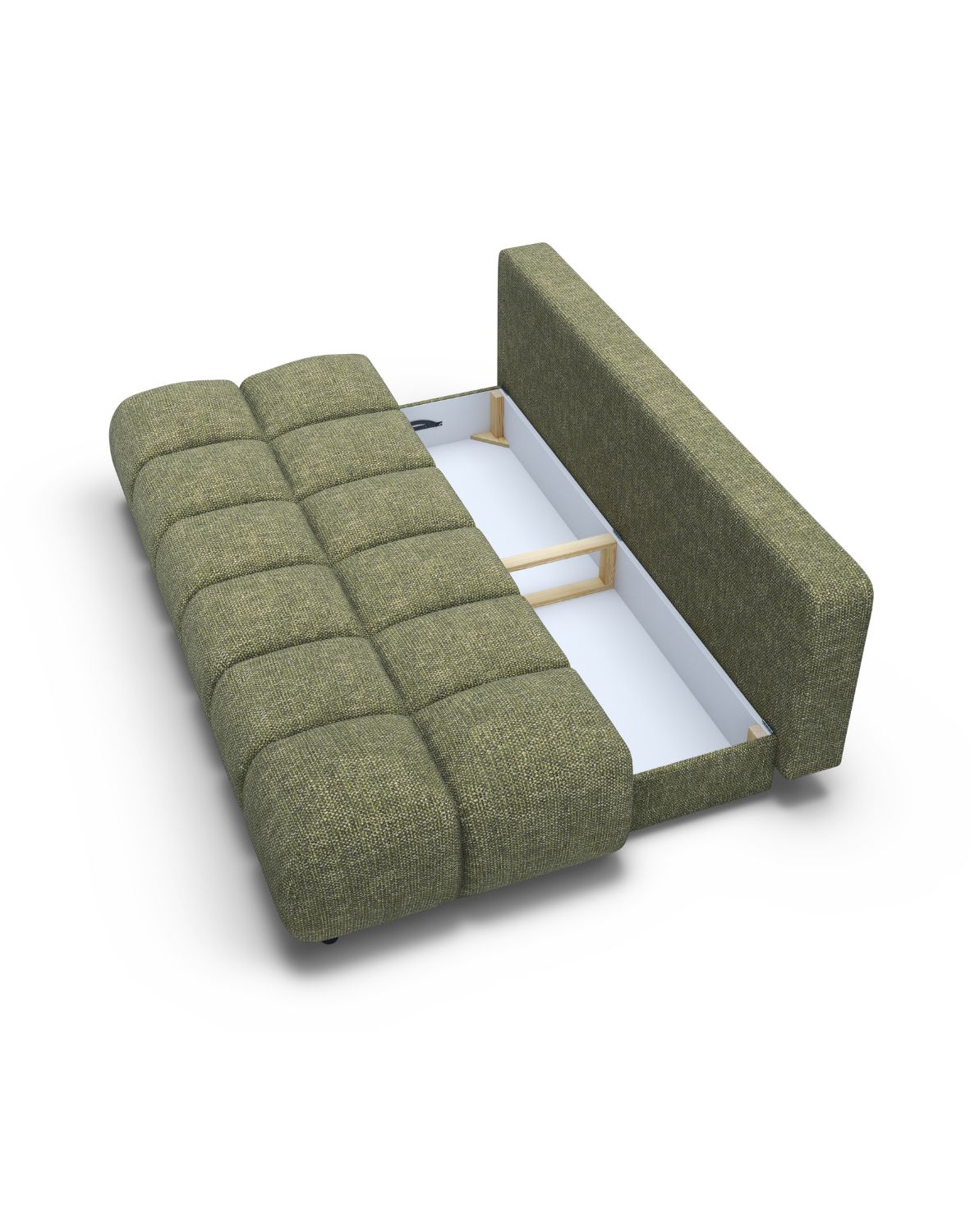 zielona sofa moko z funkcją spania
