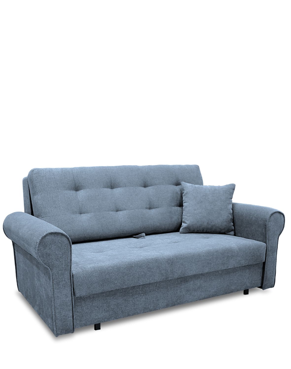 sofa trzyosobowa rozkładana w salonie niebieskabil iii