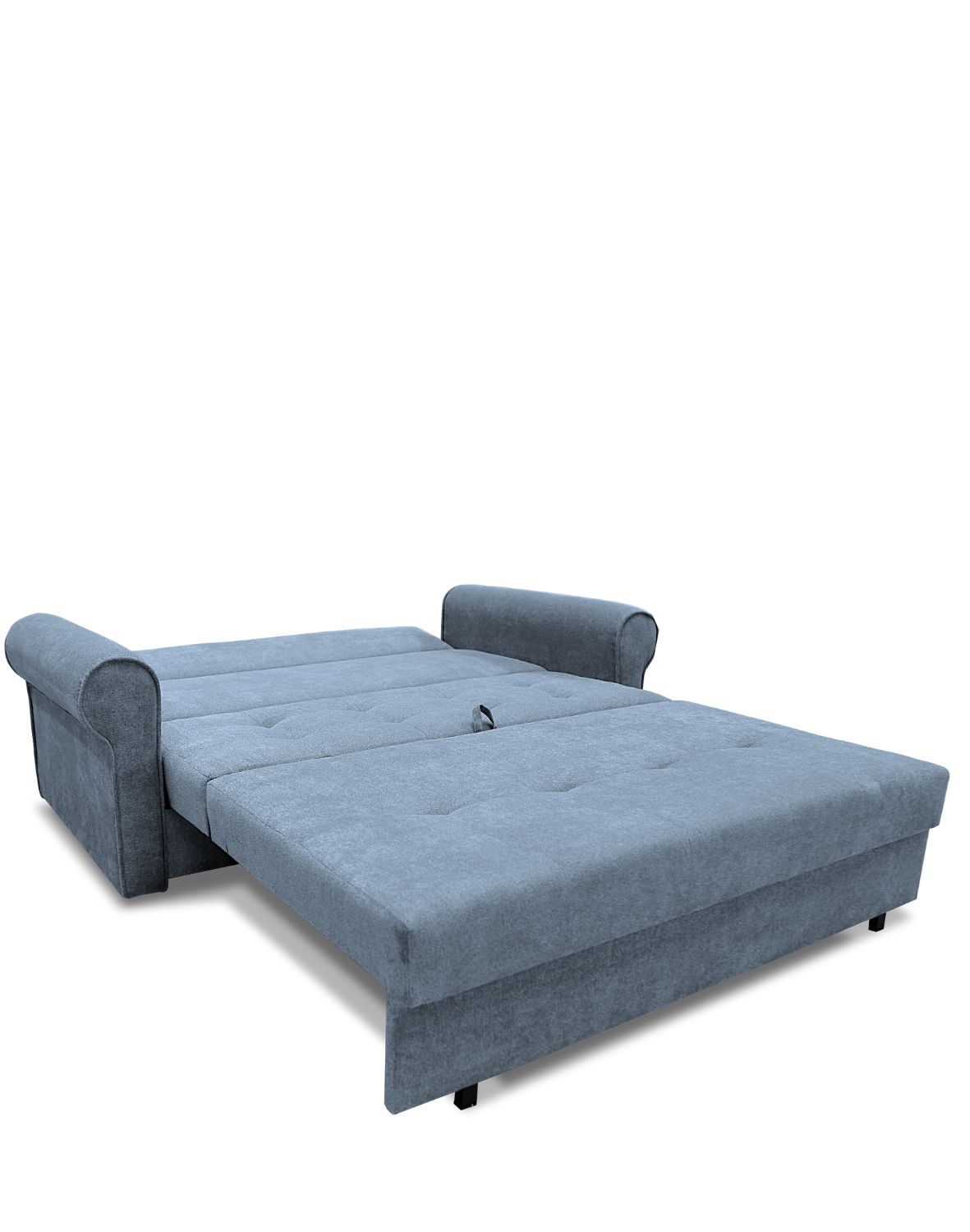 sofa trzyosobowa rozkładana w salonie niebieskabil iii