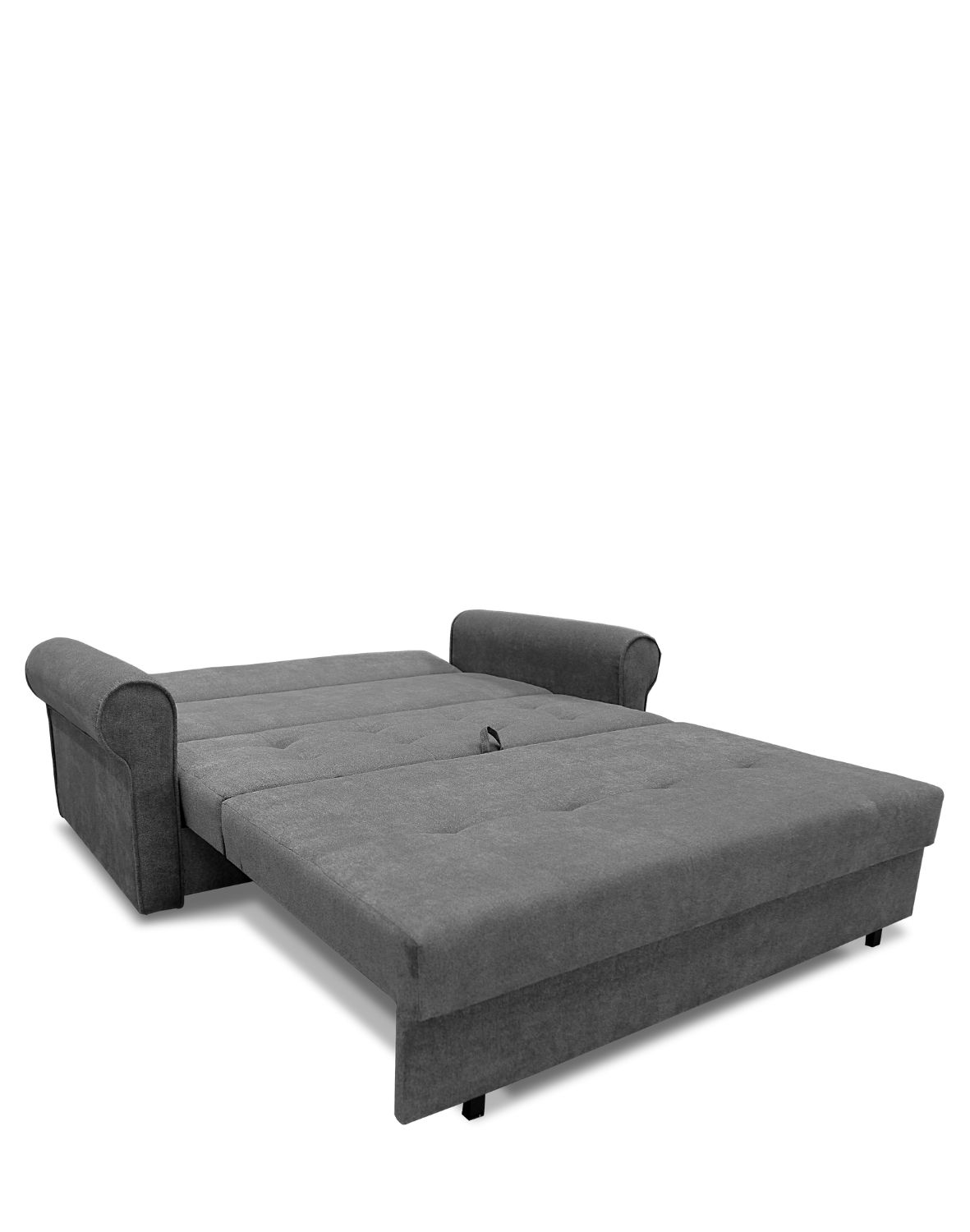 sofa trzyosobowa rozkładana w salonie szara bil iii