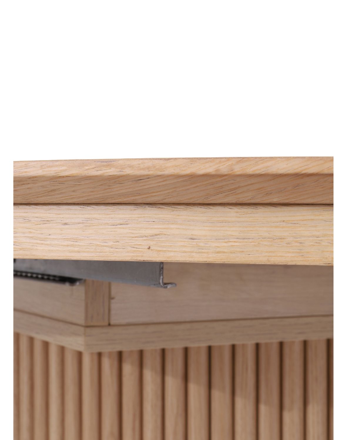 stół rozkładany, okrągły sorrento z lamelami, 120cm- 160 cm, naturalny dąb