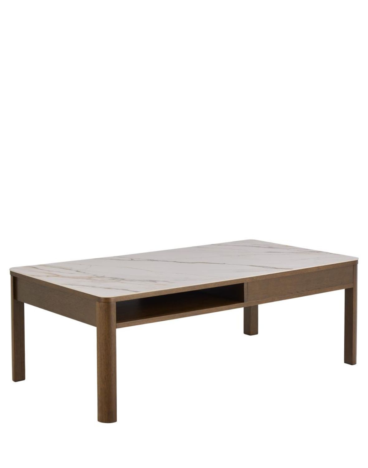 stolik kawowy southampton 130 cm, dąb dymiony i blat ceramiczny (10790)