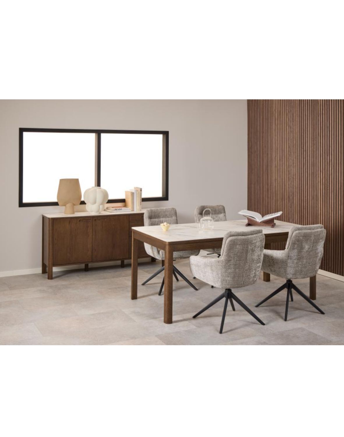 stół prostokątny southampton, dąb dymiony i blat ceramiczny, 180 cm (24885)