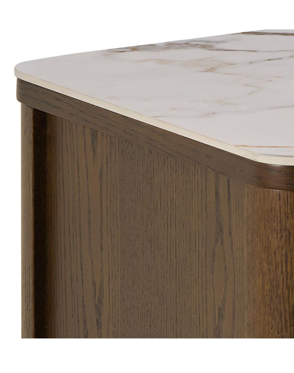 szafka rtv southampton 120 cm, dąb wędzony i blat ceramiczny (10786)